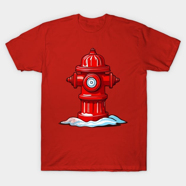 Fire Hydrant Costume a Halloween Firefighter Man T-Shirt by alcoshirts